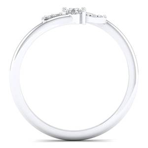 Anillo de boda de plata de ley 925 con diseño exclusivo REYES, moissanita certificada GRA, para mujer, chapado en rodio, joyería fina. - Product Image 4