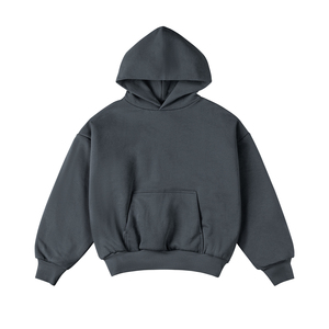 เสื้อฮู้ดดี้ถักนิตติ้งทรงโอเวอร์ไซส์ หนานุ่ม ผ้าฝ้าย 100% สวมหัว พิมพ์โลโก้แบบพัฟ  สำหรับใส่ในฤดูหนาว - Product Image 3