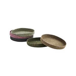 Juego de bandejas de junco trenzado hechas a mano, las más vendidas, organizador rústico para el hogar, bandeja decorativa sostenible, proveedor mayorista a granel - Product Image 1