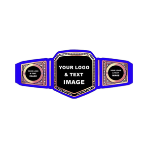 Cinturón de Campeón Estilo WWE de Alta Resistencia Personalizado, Placas de Aleación de Zinc, Correa de Cuero PU - Product Image 5