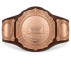 Cinturón de Campeonato Personalizado, Cinturón de Premio con Placas Metálicas Premium, Diseño Decorativo, Correa Ajustable, Trofeo para Competencia Deportiva, OEM - Product Image 2