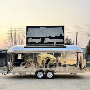 Freidora de parrilla Precio de remolque de comida móvil barato Nuevo estilo Remolque de café de fábrica de flujo de aire brillante móvil - Product Image 6