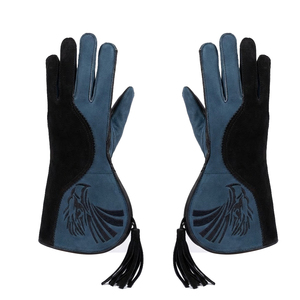 Guantes de cetrería personalizados OEM ODM de cuero premium, duraderos y cómodos, protección para las manos para actividades de cetrería al aire libre. - Product Image 1