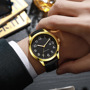 2026 New Factory Wholesale <b>Men</b> Watches Pointer Display Alloy <b>Beaded</b> <b>bracelet</b> quartz watch set gift box fashion quartz watch - Product Image 3