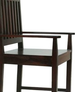 Chaise de salle à manger en bois massif sans coussin pour chambre à coucher, salon, bureau à domicile, fauteuil en bois multifonctionnel - Product Image 4