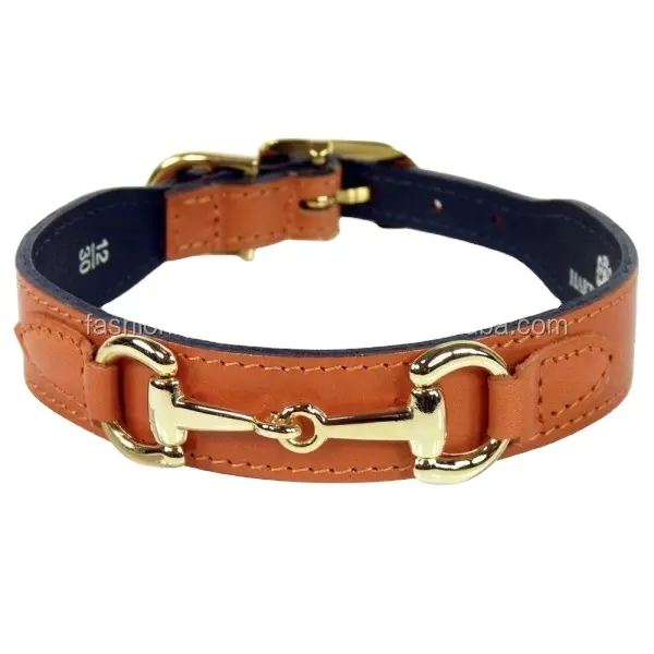 Leather dog collar pet collar genuine leather dog collars with release metal buckle embroidered pets leashes accessories