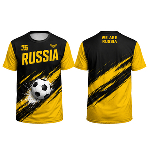 เสื้อฟุตบอลแฟนคลับสไตล์รัสเซีย ปี 2026 ระบายอากาศได้ดี เสื้อเชียร์ฟุตบอลแบบสั่งทำพิเศษ เสื้อยืดสำหรับการแข่งขัน - Product Image 3