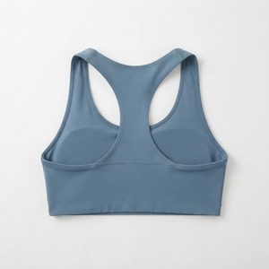 Soutien-gorge de sport athleisure pour femme, dos nageur, col rond, côtelé, anti-transpiration, sans couture, idéal pour le fitness et la gym (vente en gros) - Product Image 4