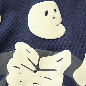 Custom 100% Cotton Made Puff Printing T-Shirt Good Quality Men Puff Printing T-Shirt Crew Neck Quick Dry Lightweight Men T-Shirt - Product Image 5