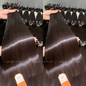 Precio al por Mayor, Cabello Virgen Vietnamita 100% Remy, Extensiones de Cabello Humano en Trama, Color Negro Natural Liso - Product Image 3