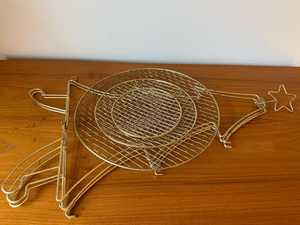 Metal <b>Tree</b>-Shaped Tiered Display <b>Stand</b> with Star Top for Party Decorative Plates Christmas tray Christmas serving tray - Product Image 3