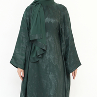 Nouvelle Robe Abaya Papillon Caftan en Satin Premium 2025 pour Femmes Musulmanes, Grande Taille, pour le Ramadan et l'Aïd, Saisons Printemps-Automne