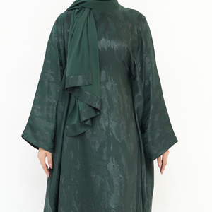 2025 New Premium Satin Women's Abaya Dress Butterfly <strong>Kaftan</strong> for Muslims <strong>Plus</strong> <strong>Size</strong> for Ramadan EID for Spring Autumn Seasons - Product Image 4