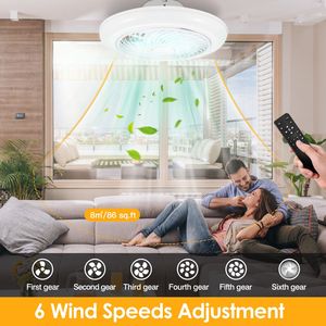 Ventilatore da Soffitto LED a Basso Profilo da 45 cm con Luce Pendente, 6 Velocità, Telecomando, APP, 3 Colori - Categoria Prodotto: Ventilatori da Soffitto LED - Product Image 3