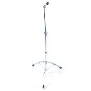 Supporto per Piatti Regolabile e Pieghevole in Argento con Braccio e Adattatore per Percussioni, Realizzato in Ferro Resistente - Product Image 2