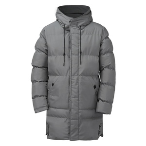 Veste parka coupe-vent à fermeture éclair sur pied pour hommes veste de sport imperméable et légère pour les entraînements d'automne et d'hiver OEM - Product Image 2
