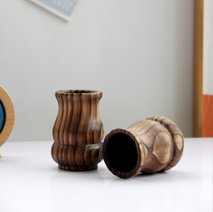 Jarrón de Madera de Estilo Retro Clásico Creativo para Decoración del Hogar Moderno, Arreglo Floral Hecho a Mano, Año Nuevo Chino, Pascua, Ligero, 100% Hecho a Mano - Product Image 5