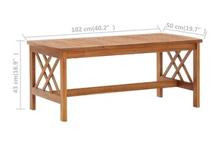 Teak Outdoor <b>Garden</b> <b>Set</b> 4 Seater Traditional Wood Patio Furniture Weather Resistant Solid Wood Design - Product Image 6