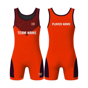 Uniforme de Lucha Libre Personalizado con Bandera Americana para Hombres, Mujeres y Jóvenes, Uniforme de Entrenamiento Transpirable sin Mangas, Servicio OEM - Product Image 1