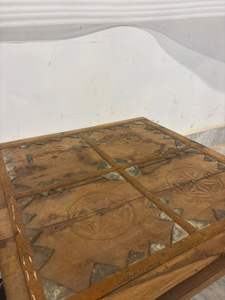 Mesa de Noche Bajot de Madera Maciza Hecha a Mano, Estilo Rajasthani Indio, Decorativa, Portátil, Ecológica y Duradera para Dormitorio o Sala de Estar - Product Image 5