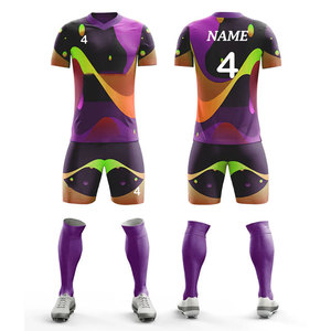 Conjunto Completo de Camiseta y Pantalones Cortos, Ropa Deportiva Antibacteriana para Entrenamiento de Fútbol, Uniforme de Baloncesto al por Mayor, Kits de Rugby para Toda la Temporada - Product Image 4
