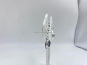 ต่างหูเม็ดเงินแท้925ทันสมัยน้ำหนักเบาชุบทองสีขาวบริสุทธิ์ของขวัญสำหรับงานแต่งงานแบบคลาสสิกราคาดีที่สุด - Product Image 2