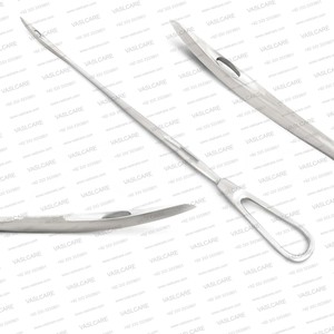 Aguja de sutura veterinaria para prolapso de 12 pulgadas de acero inoxidable, instrumento quirúrgico obstétrico para ganado, para el cuidado de ganado. - Product Image 1