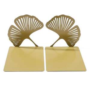 Sujetalibros decorativos de hierro, diseño escultural elegante, soporte funcional para libros, decoración de estantería para sala de estar - Product Image 2