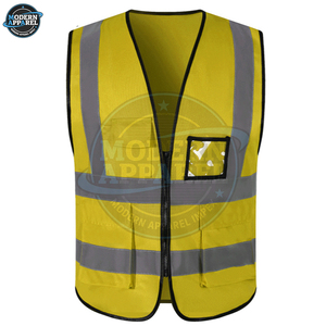 Gilet de sécurité routière pour hommes à prix abordable, service OEM, logo personnalisé, gilet respirant, nouvelle construction en maille, gilet de travail de sécurité - Product Image 2