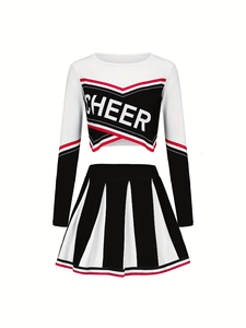 Tenues de cheerleading pour filles Dynamic Fit avec logo personnalisé pour les compétitions scolaires, les événements et les activités d'équipe - Product Image 1