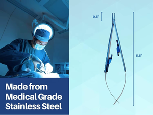 Premium Infinex Maestro Castroviejo Micro Needle Holders - Flat Handle Autoclavable Precision Castroviejo Micro Suture Drivers - Product Image 5