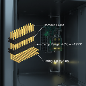 Conector de Contacto de Latón con Clasificación de 3.0A, Carcasa de Nailon, Voltaje Dieléctrico de 500V-1000V CA, Resistente a Temperaturas de -40°C a +125°C - Product Image 1