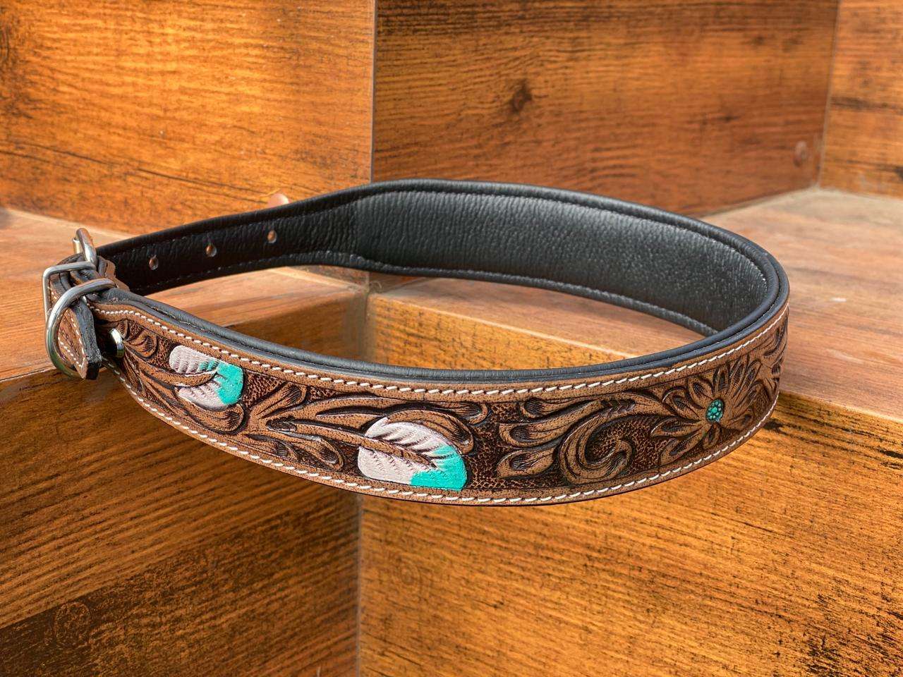 Brown With Turquoise Tooling