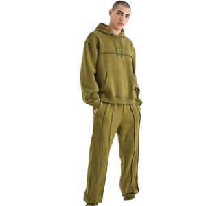 Chándales Deportivos Unisex de Felpa al por Mayor, Logotipo Personalizado, Alta Calidad, Lisos, Gruesos, Holgados, de Mezcla de Algodón y Felpa Francesa - Product Image 1