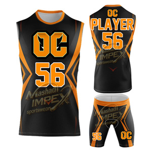 Latest Design Custom Flag Football 7v7 <b>Compression</b> Hooded Jerseys for Adult Flag Football 7 7 Uniforms Spandex/Polyester - Product Image 5