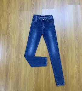 Fashionable Sexy Casual Solid Denim Straight Leggings Trousers Pants Mid Rise Fitted <b>Soft</b> Distressed Ripped <b>Jeans</b> Women Quick - Product Image 2