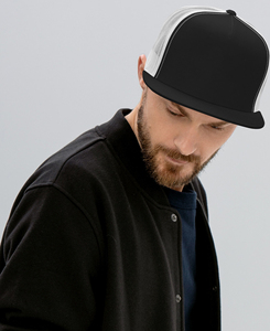 Gorra Trucker Ligera Unisex de Malla Blanca y Negra, 6 Paneles, Ajustable, Diseño Sólido, Casual, Primavera/Verano, MOQ Bajo - Product Image 4