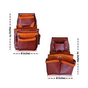 Cinturón de Herramientas de Cuero Genuino Premium Personalizado, Bolsa de Herramientas Combinada, Organizador de Herramientas para Carpintero, Cinturón de Cuero para Herramientas - Product Image 2