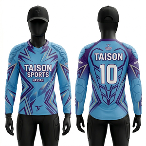 Camiseta Deportiva de Paintball para Mujer, 200 GSM, Tela de Poliéster de Alta Calidad, Diseño de Paneles Protectores Azul y Naranja, Sublimación Personalizada - Product Image 6