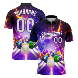 Camiseta Polo de Golf con Diseño Estampado de Alta Calidad, Elástica, Personalizada con Logotipo OEM, Sublimada, Floral, Camisetas Polo Personalizadas - Product Image 1