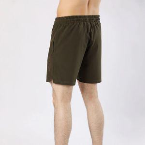 Latest Design Wholesale Men's Summer Quick Dry <b>Mesh</b> Solid Breathable Casual Shorts with Custom Logo Elastic Waist - Product Image 1