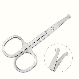 Tijeras de Alta Calidad para Recortar el Vello de la Nariz, Punta Redondeada, Acero Inoxidable, para Nariz, Orejas, Cejas y Vello Facial - Product Image 4