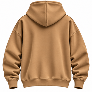 Sudadera con Capucha Premium para Hombre, Color Arena, Personalizada, con Bolsillo Canguro, 100% Algodón Felpa, 450 GSM, con Estampado Personalizado - Product Image 2