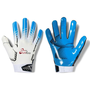 Gants de football américain flexibles et respirants avec une forte adhérence, revêtement en silicone durable, gants de football pour les joueurs universitaires - Product Image 1