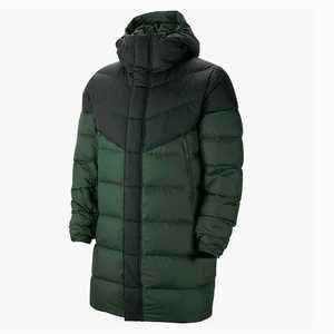 Chaqueta Acolchada Gruesa de Moda Casual para Hombre, Otoño 2026, con Capucha, Cuello Alto, Cierre de Cremallera, Estampado de Letras, Servicio OEM - Product Image 1