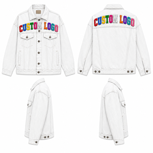 High Quality Custom White Denim <b>Jacket</b> OEM ODM Manufacturer - Product Image 5