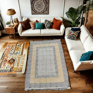 Décoration artisanale 100 % coton style bohème, motif floral imprimé au bloc, écologique, pour la maison, le jardin, la voiture, intérieur, extérieur, et la prière - Product Image 2