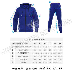 Survêtements de sport d'hiver pour hommes avec logo de marque personnalisé, ensemble deux pièces en polaire léger et respirant, pour l'entraînement et le jogging - Product Image 5