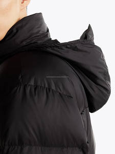 แจ็กเก็ตขนเป็ดมีฮู้ดสำหรับผู้ชายใส่กลางแจ้งเสื้อขนเป็ดมีซิปปิดสำหรับเล่นกีฬามีฉลากตามสั่ง - Product Image 4