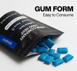 Hot Selling Energy & Focus Caffeine Chewing <b>Gum</b> GMP Certified Bulk Supplier - Product Image 3